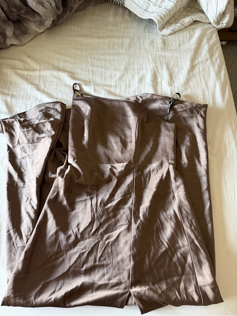 Birdy Grey Satin Mocha Dress